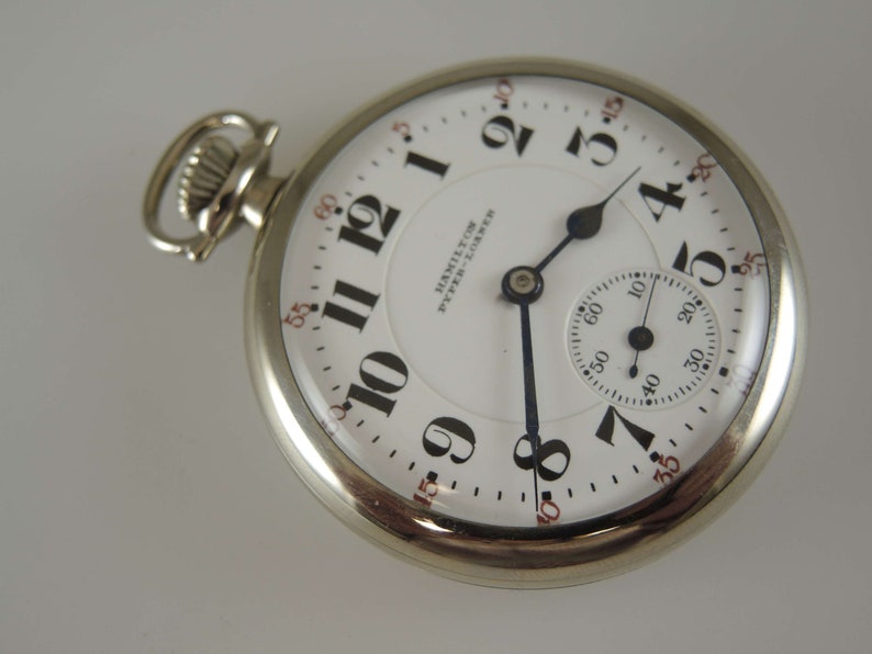 Rare Hamilton Pyper Watch Co LOANER Pocket watch c1923 | Etsy