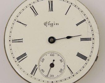 0s 11J Elgin pocket watch movement c1893