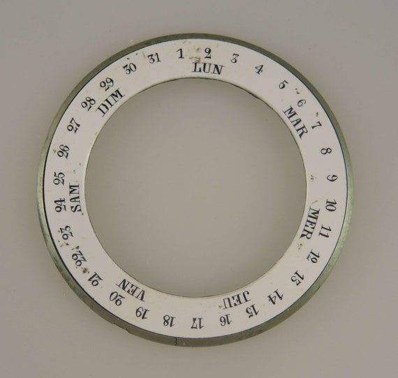 Day Date Chapter ring dial for double sided calen… - image 1