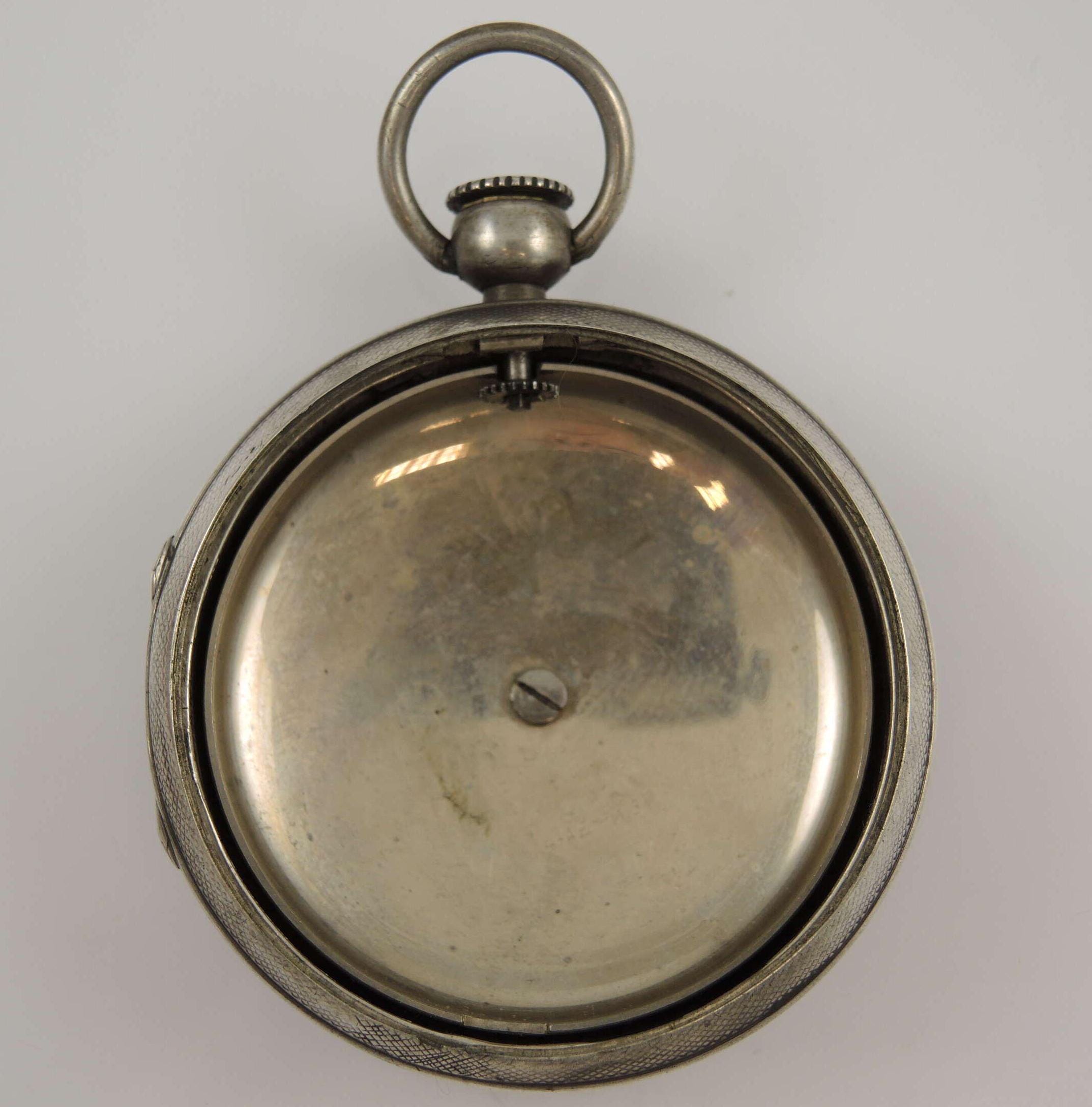 Georgian silver case for an ALARM verge pocket watch c1810