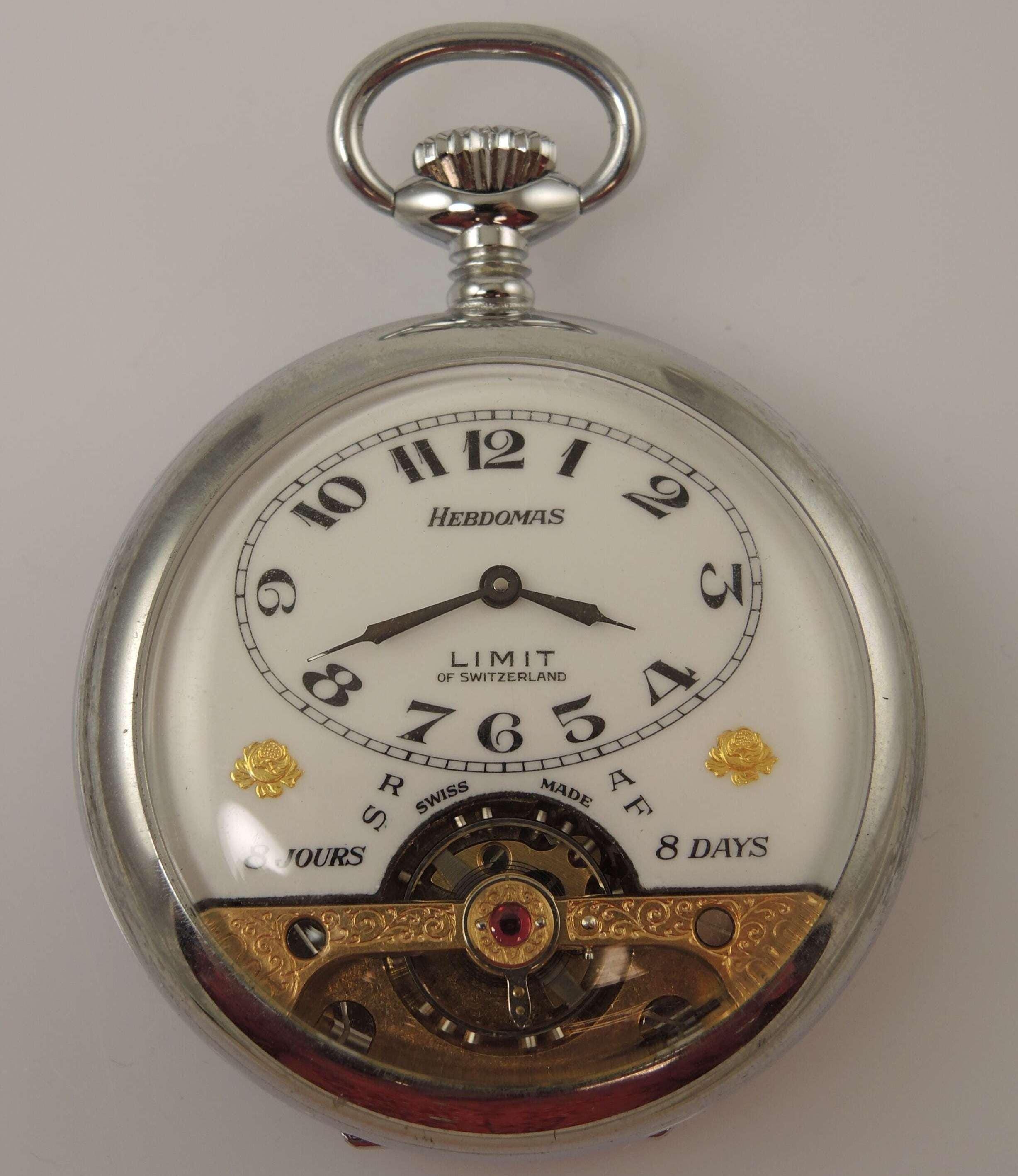 Vintage Hebdomas 8 Day Pocket Watch C1965 - Etsy