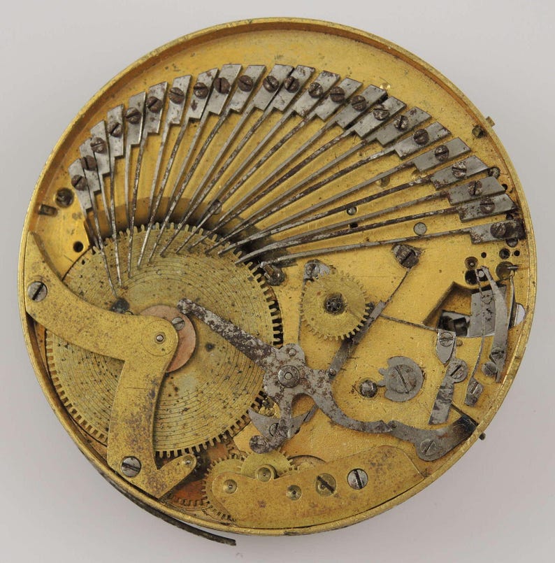 Georgiskt musikaliskt upprepande fickurverk ca 1810 bild 3