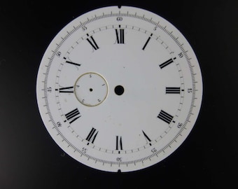 Raros segundero suizo quinto jumping dial c1880