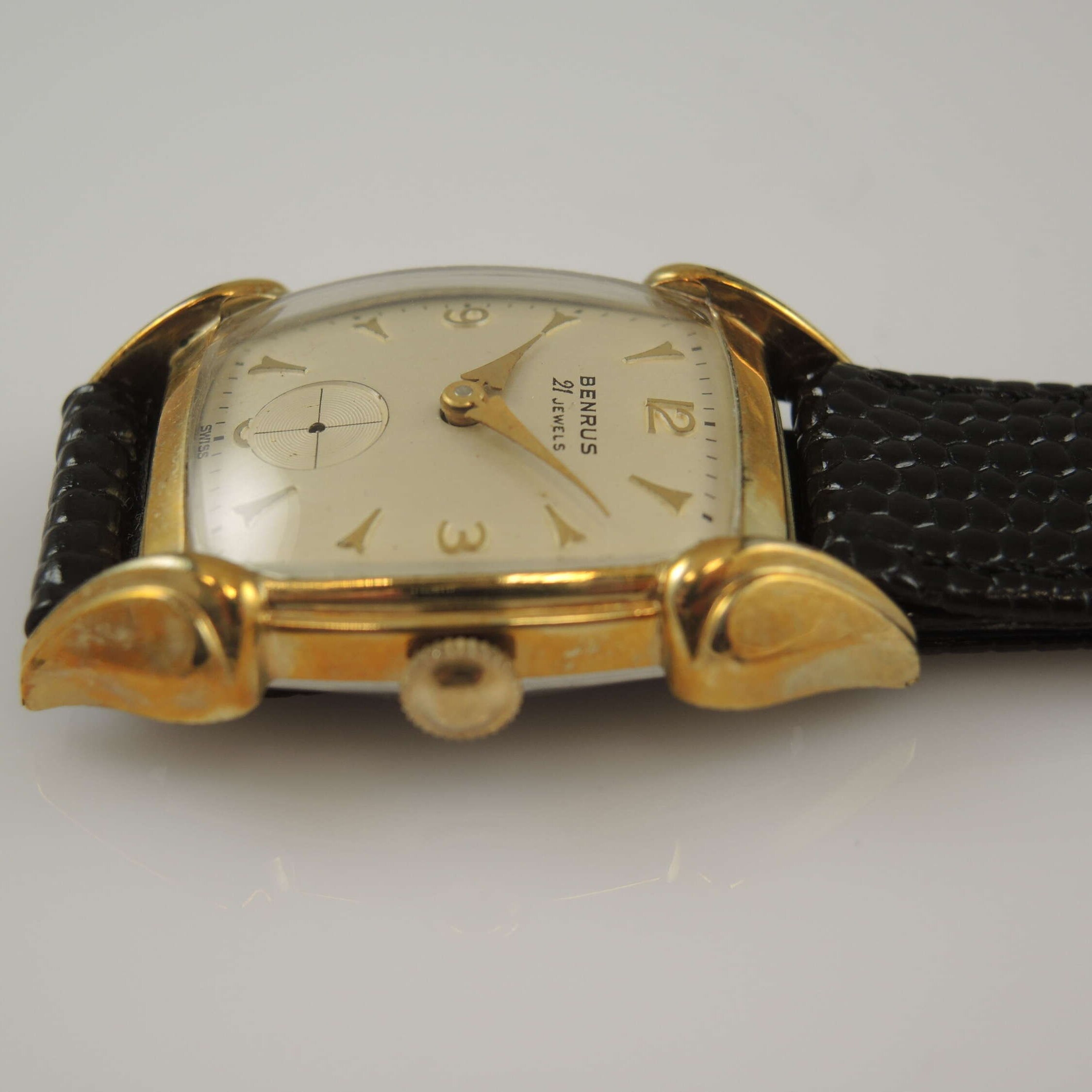 Vintage Benrus Stainless Steel Watch Head 21 Jewels Movement Working Great Vintage BENRUS Ladies Watch 21 Jewels Modele BMA40 Swiss  main image 4