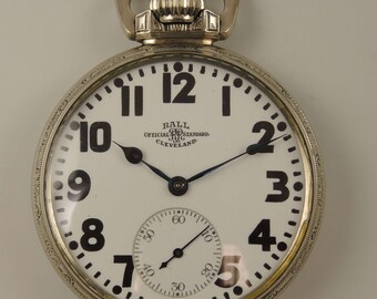 16 Size 23 Jewel 999R Ball Hamilton Pocket Watch C1926 Etsy