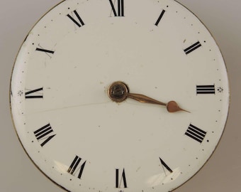 Georgian verge fusee pocket watch movement. TICKING. c1830