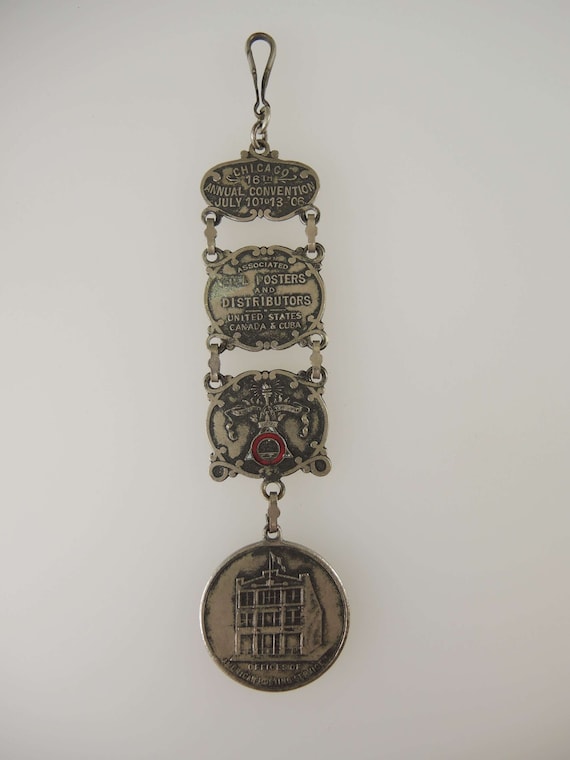 Unusual Souvenir Watch Chain / Chatelaine c1900 - image 1