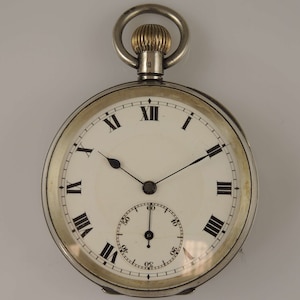 Vintage Silver Swiss pocket watch c1919