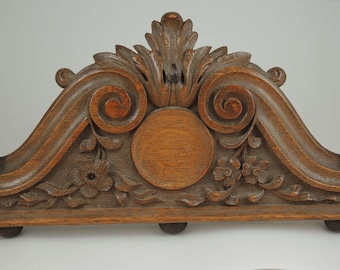 Black Forest wooden pocket watch stand c1890