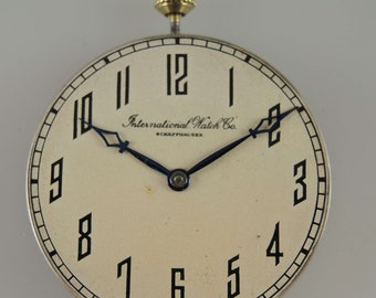 Movimento de relógio de bolso IWC International Watch Co de alta qualidade c1910