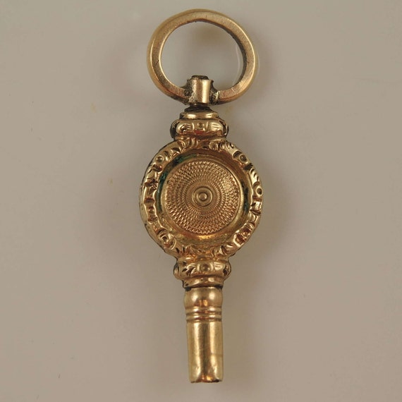 Victorian gold cased pocket watch key c1850 - image 1
