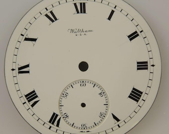 18s plus Waltham pocket watch dial