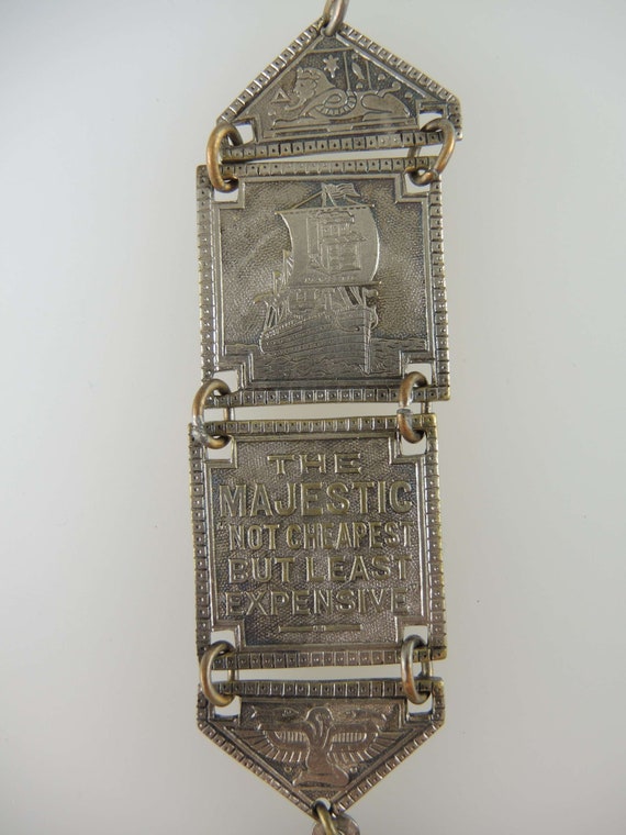 Unusual Souvenir Watch Chain / Chatelaine c1900 - image 7