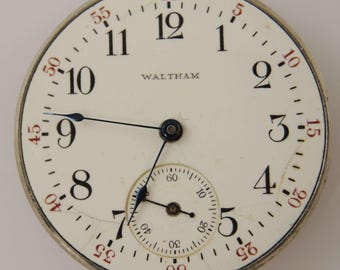 Reloj de bolsillo Waltham para dama, años 0, 15 J, movimiento c1907