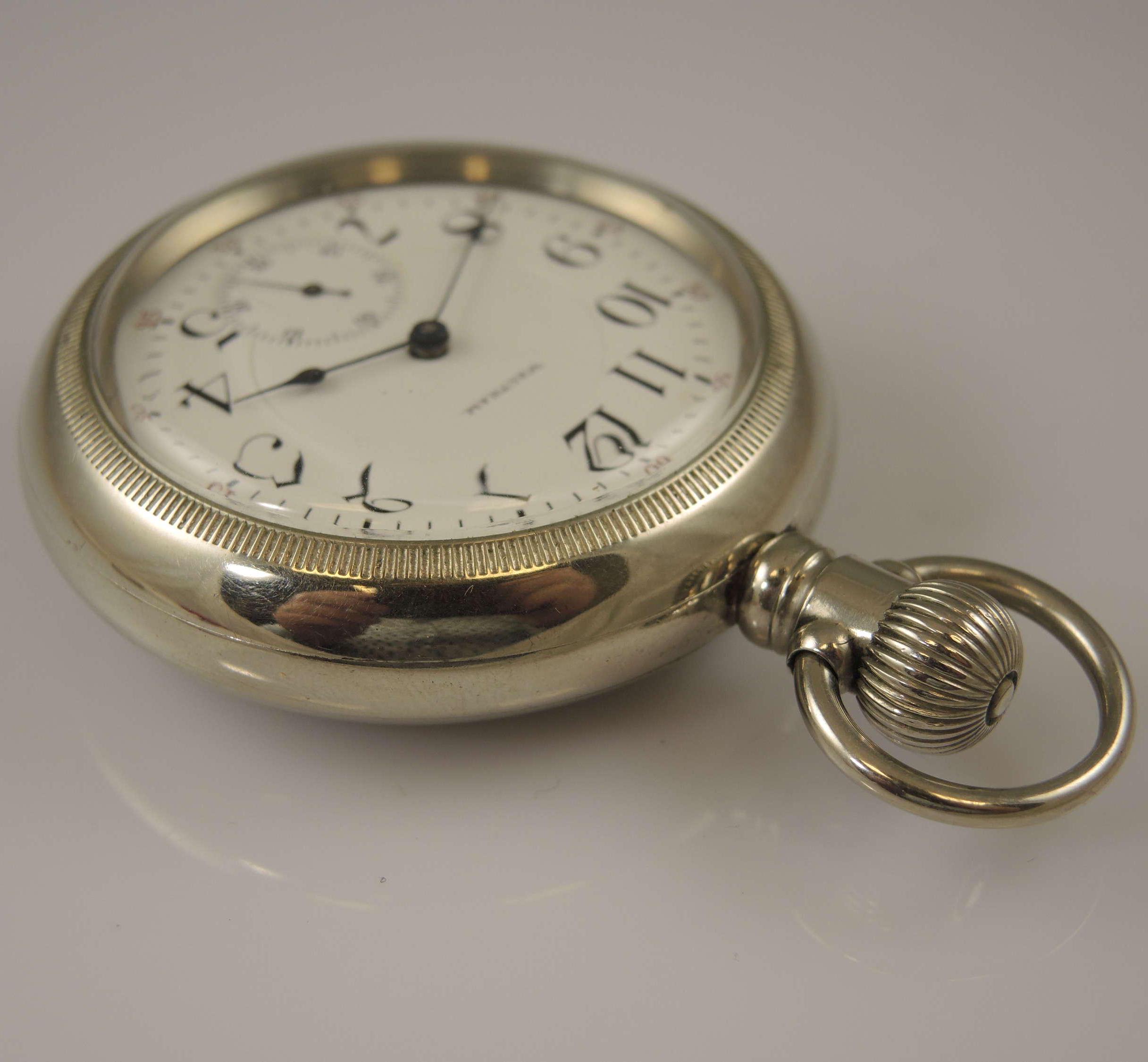 18 サイズ 21 ルビー ジュエル ウォルサム ヴァンガード 鉄道懐中時計