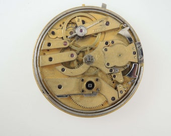Movimiento de reloj de bolsillo Quarter Repeater de Le Comte c1870
