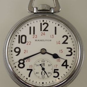 16s 21J Hamilton Military Ordnance Dept 992B pocket watch c1945