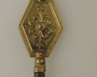 Pendentif Clé De Montre Antique En Or 18k Finement Décoré - Circa 1900, Fabrication Française - Occasion