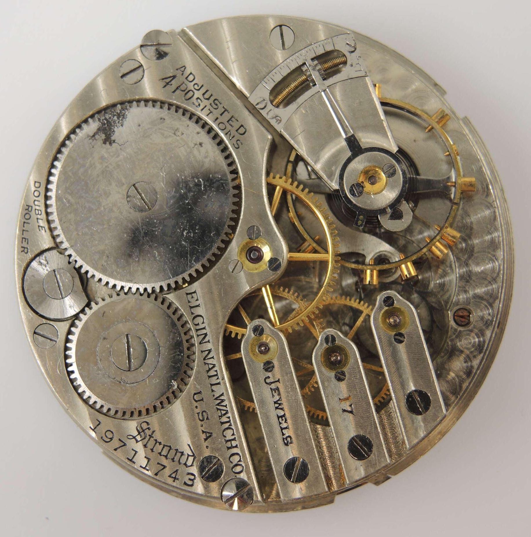 時計部品とELGINパッケージセット 16s 17J 3 Finger Bridge Elgin Pocket Watch Movement C1917 - Etsy