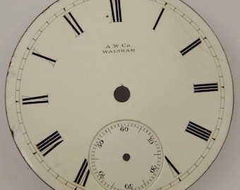 18s Waltham pocket watch dial