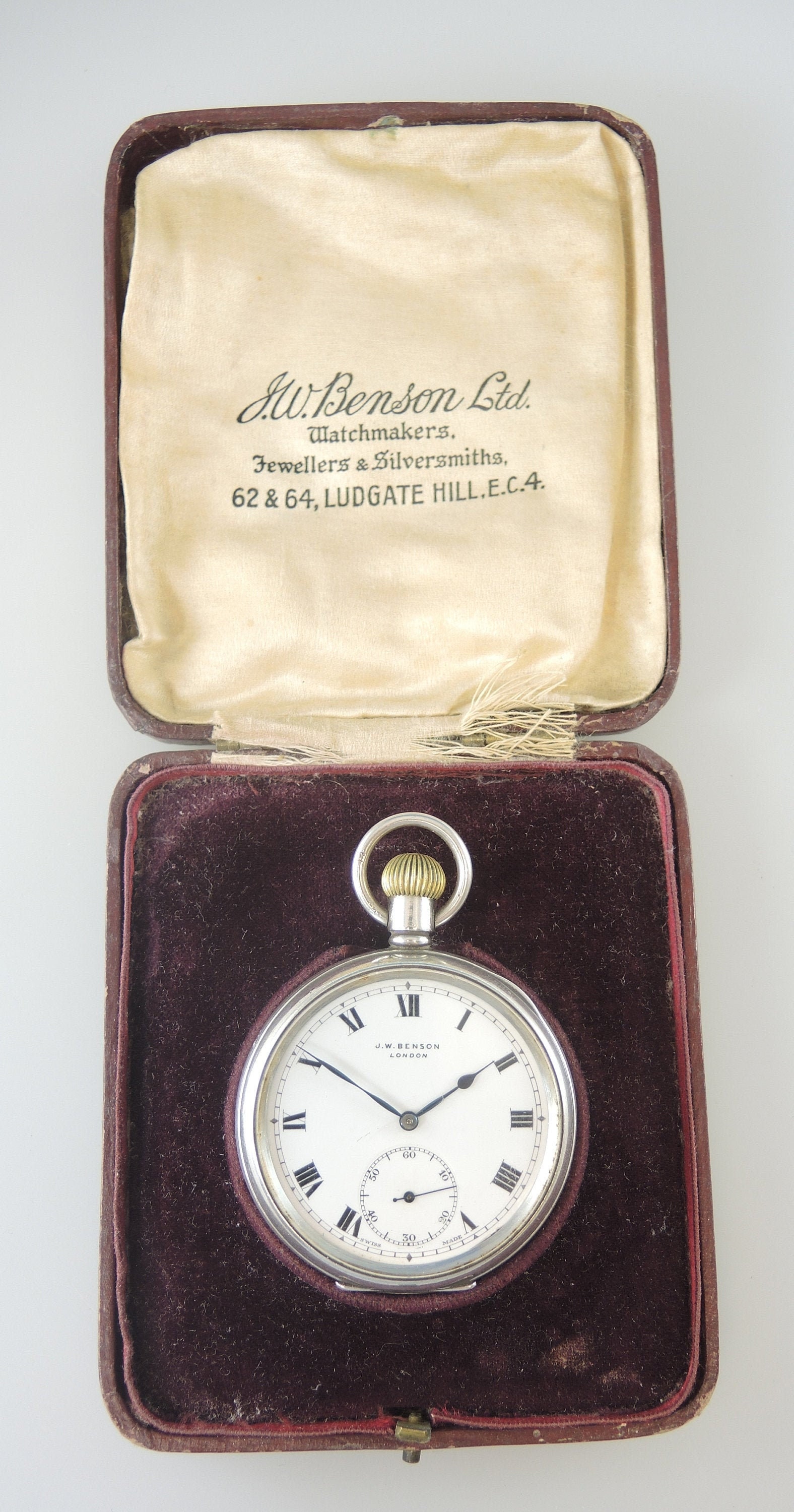 Jw benson pocket watch cheap