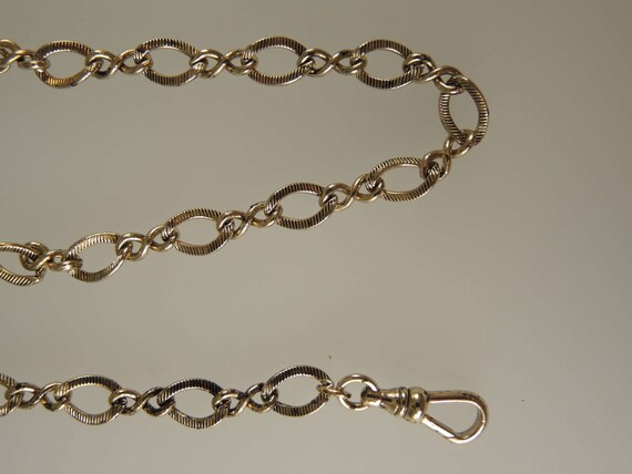 Victorian gold plated watch chain c1890 - image 4