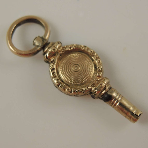 Victorian gold cased pocket watch key c1850 - image 3