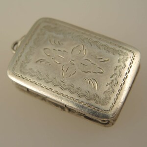 English silver Nathaniel Mills vinaigrette. Birmingham 1840 image 5