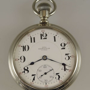16s 21J Hamilton pocket watch with rare marked 970 dial c1907