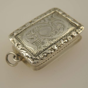 English silver Nathaniel Mills vinaigrette. Birmingham 1840 image 2