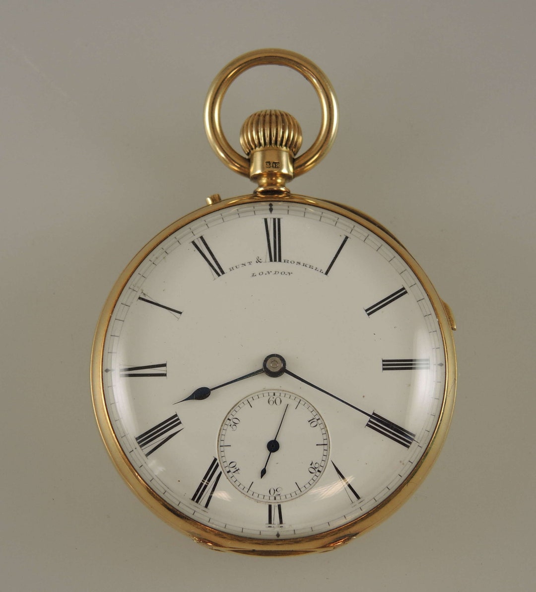 18K Gold Viertel Repeater Taschenuhr von Hunt Roskell c1875