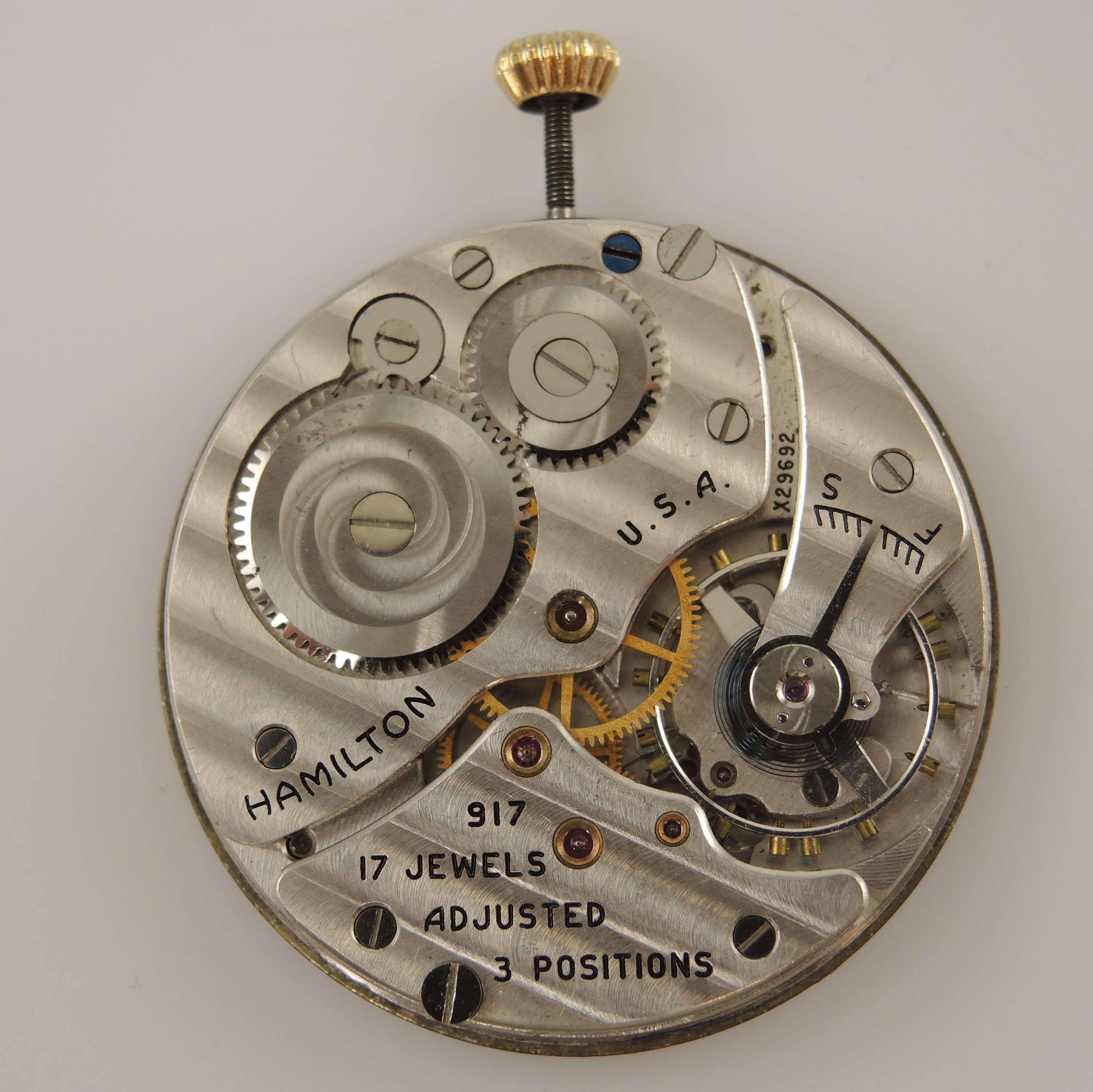 10 Size 17 Jewel Hamilton 917 Movement C1937 - Etsy