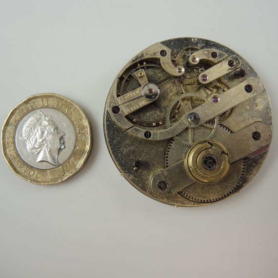Mouvement De Montre De Poche Suisse J. Breguet - Bijoux Complets Avec Clé De Remontage - Occasion