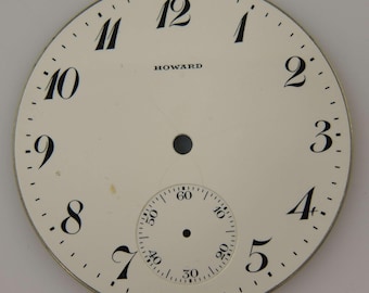 12s Howard pocket watch dial