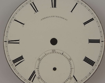18s Waltham pocket watch dial