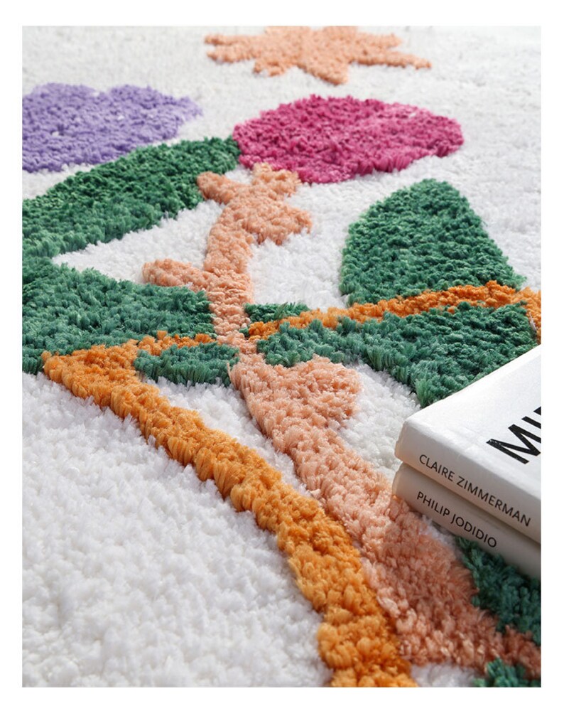 Designer Quirky Flower&vase Series Area Rug Door Mat Etsy