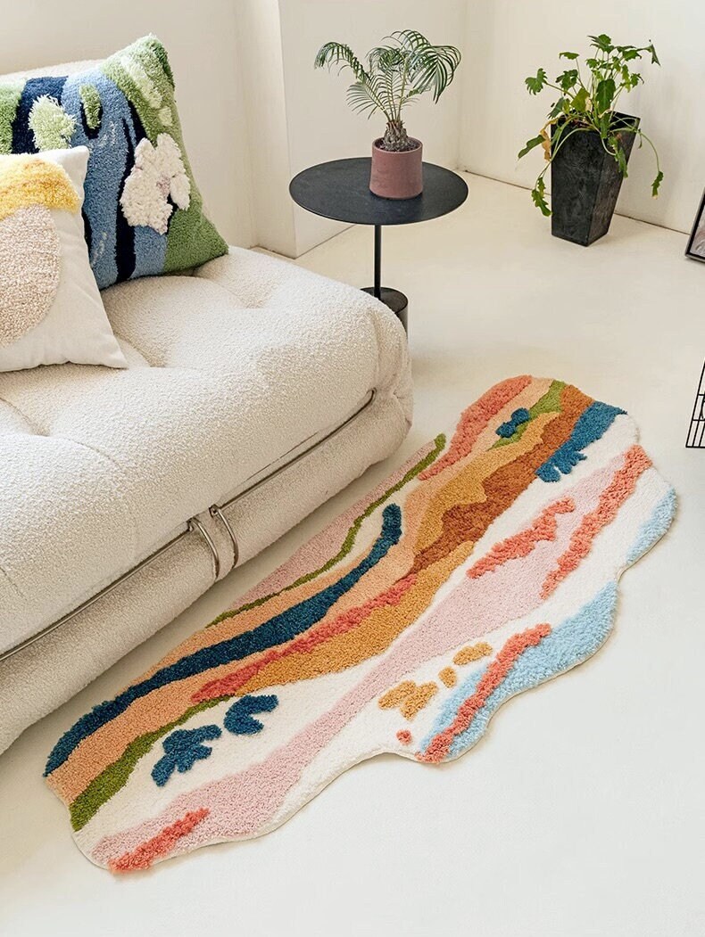 3D Moss Abstract Rug