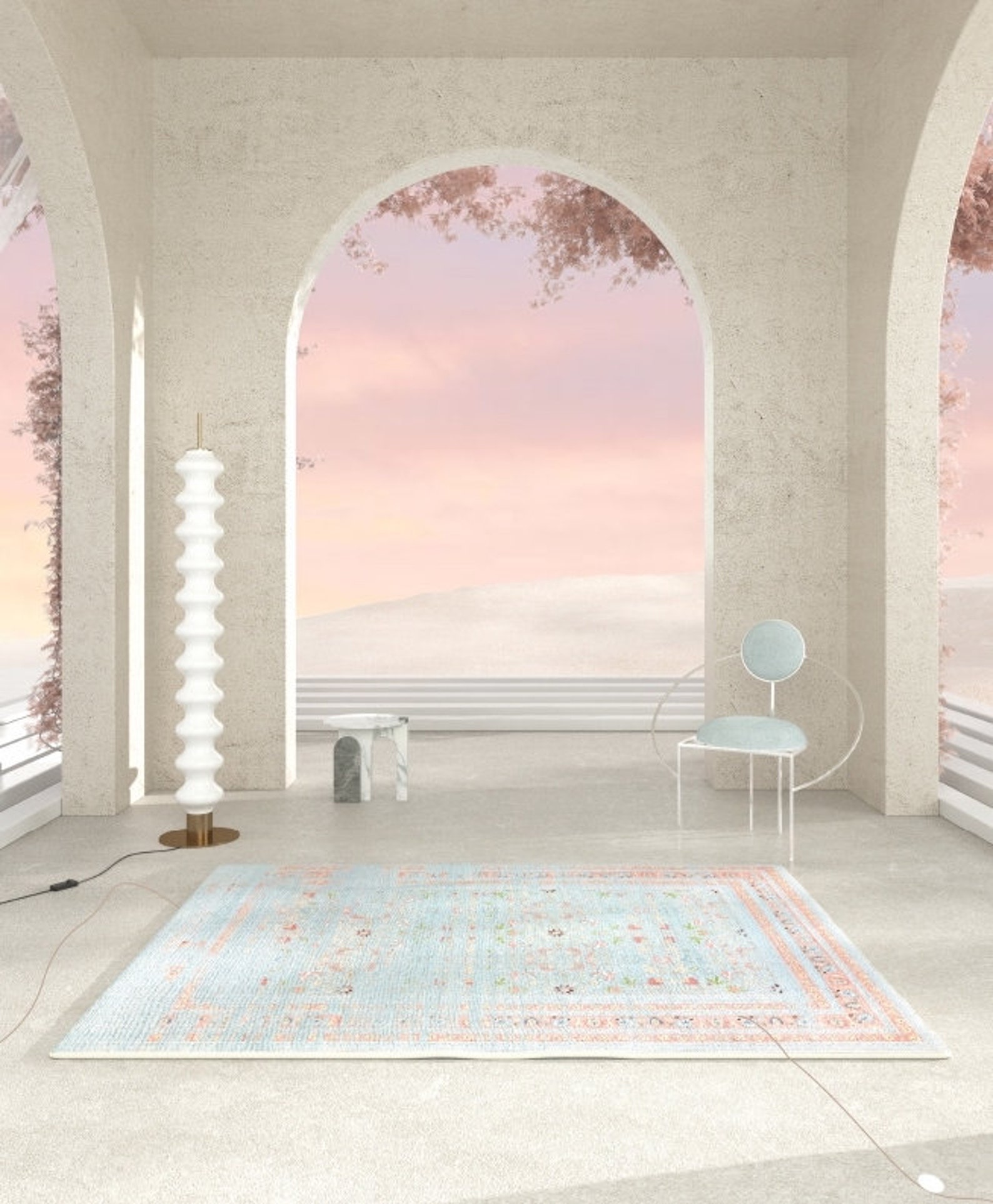 Diseñador / Nueva Oriental Aesthetic Series Area Rug Sala de | Etsy