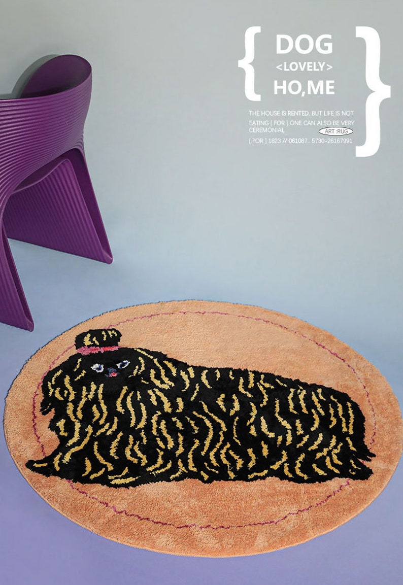 Designer Quirky Dogs Series Area Rug Door Mat Bedroom Rug Etsy