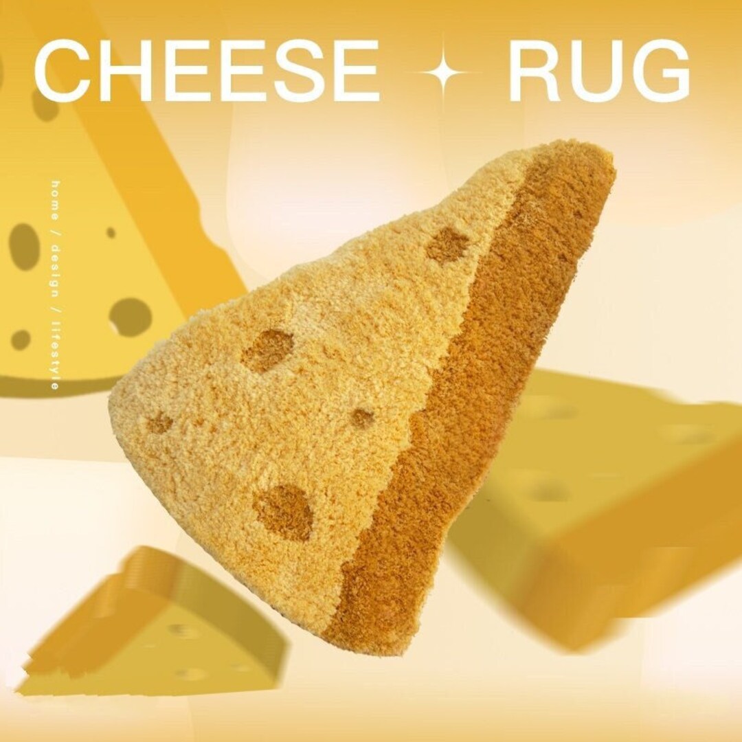 Designer Funky Cheese Peel Series Area Rug Door Mat - Etsy