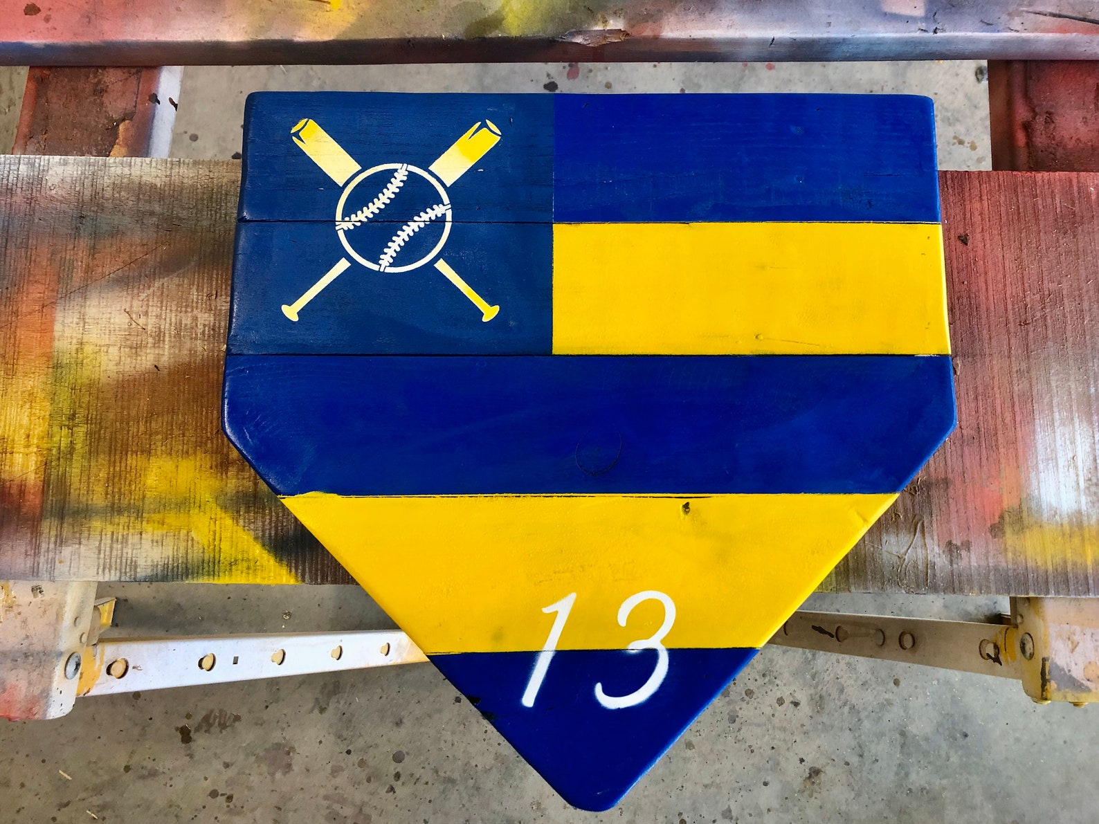 Wooden Home Plate Etsy