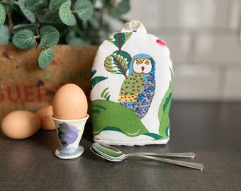 Egg Cosy Insulated Wadding Egg Cosy Handmade Swedish fabric Breakfast Egg Warmer Housewarming Gift Sold Separately Fabric Cosy Padded Cosy
