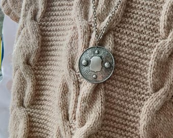 Handmade Wool Blend Vest, Chunky Knit Slipover, Minimalist Sleeveless Sweater, Soft Wool Waistcoat, Size L