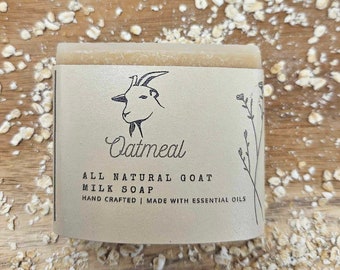 All-Natural Oatmeal Goat Milk Bar Soap