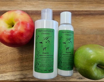 Natürliche Apfel-Ziegenmilch-Lotion