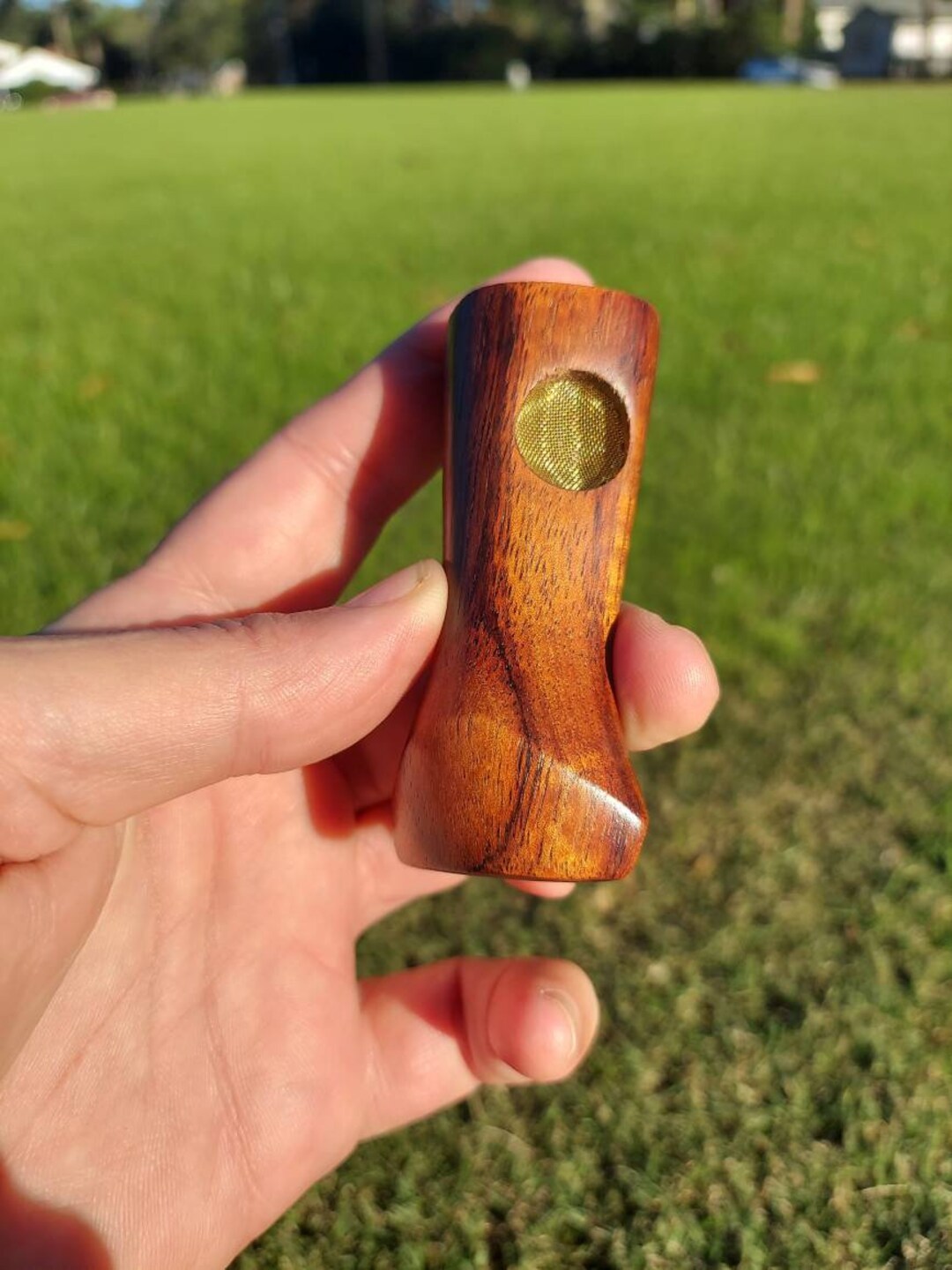 Sidewinder. Koa Wood Pipe. Small Pipe. Wooden Pipe With Screen. Etsy