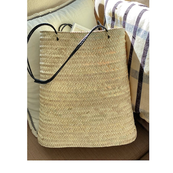 PANIER cabas le nouveau sac à main, matières naturelles et belles finitions cuir