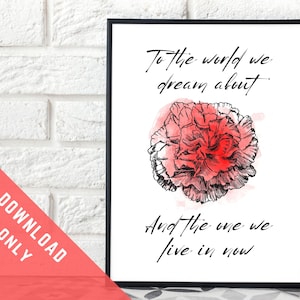 Hadestown Inspired Printable Wall Art. Instant Download Broadway Art Hadestown Theater Nerd Musical Theatre Fan Gift. Hadestown Lyric Print