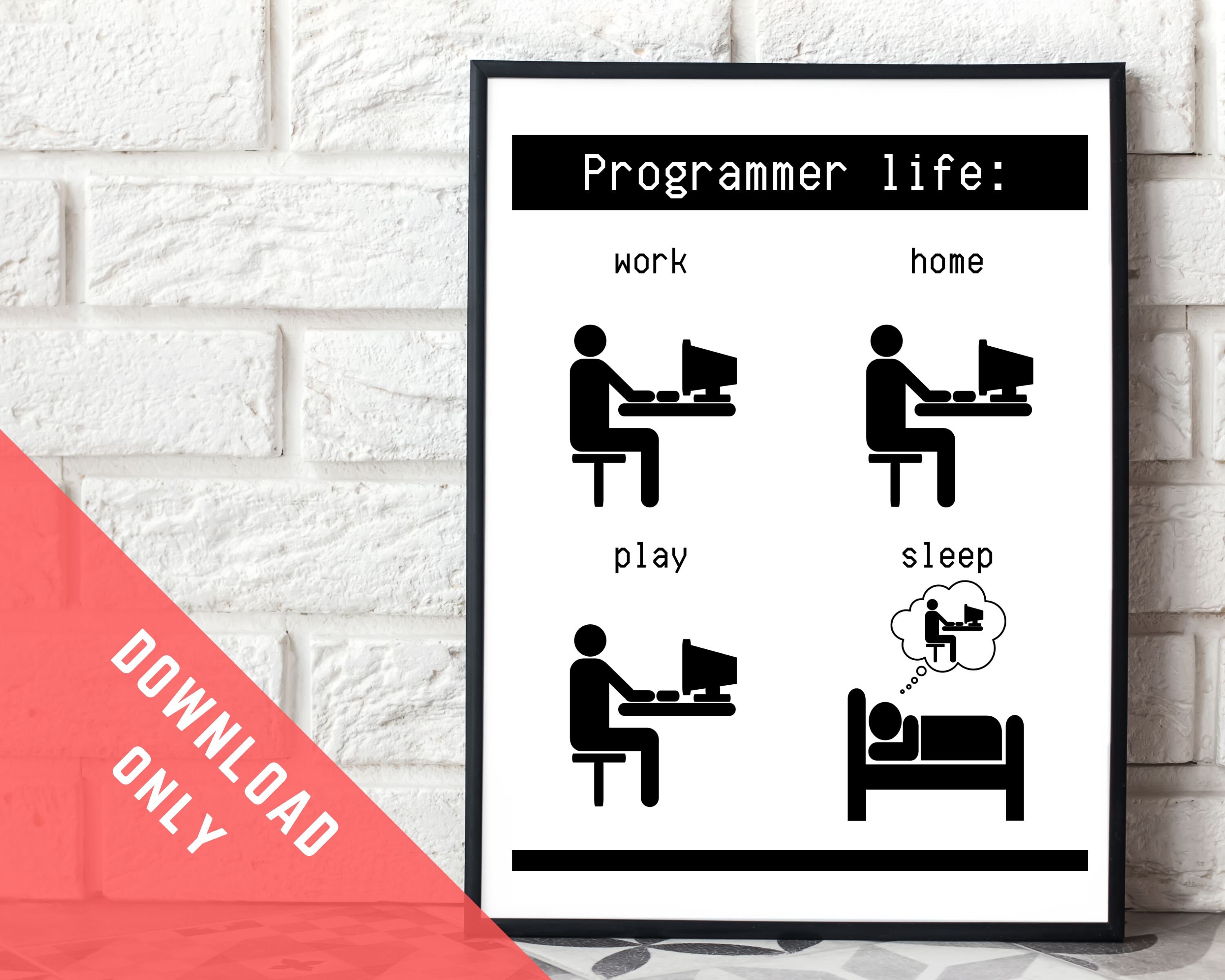 Computer Science Poster Set of 3. Programmer Gift. Nerdy Wall Prints ...