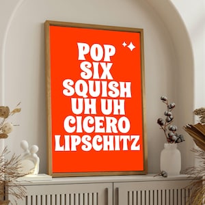 Póster musical de Chicago, impresión squish de Pop Six, arte mural de teatro de Broadway, impresión con cita inspirada en Fosse, regalo de teatro musical para fanáticos.